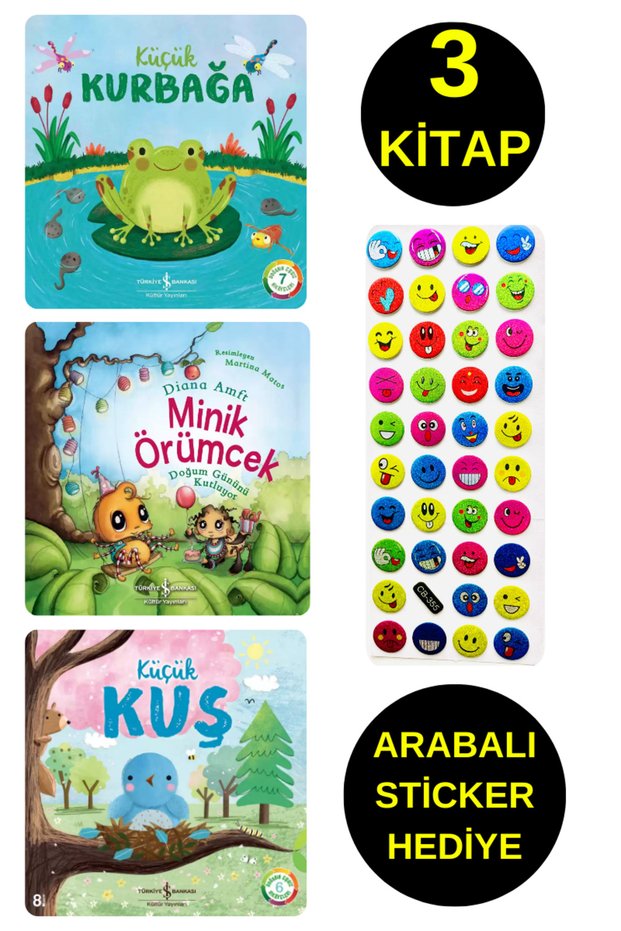 KOPUZ KİTAP 3-Piece Set Educational Reading Story Books Fairy Tales & Stories