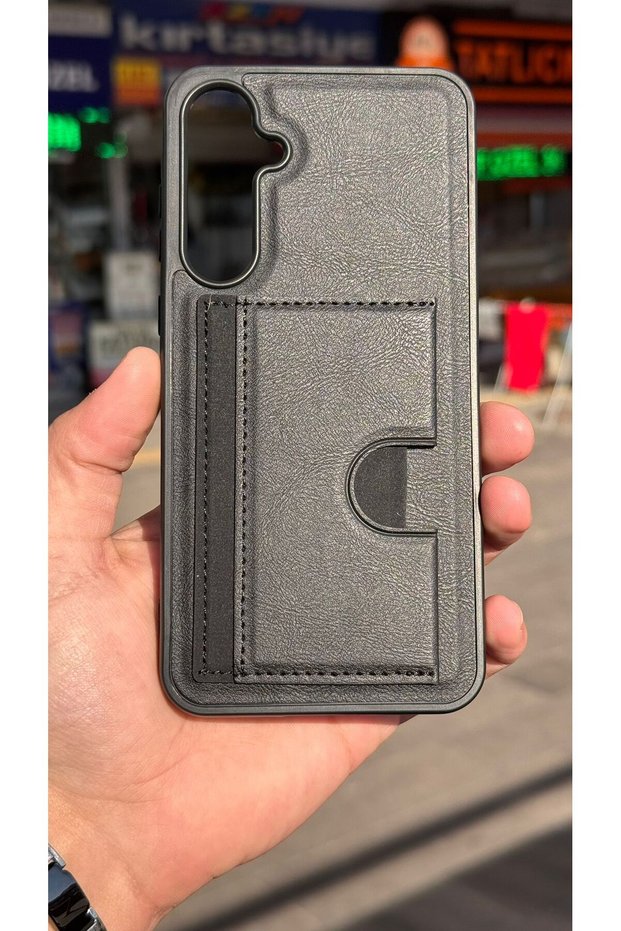 Galaxy A55 5g Velvet Card Holder Stand Case