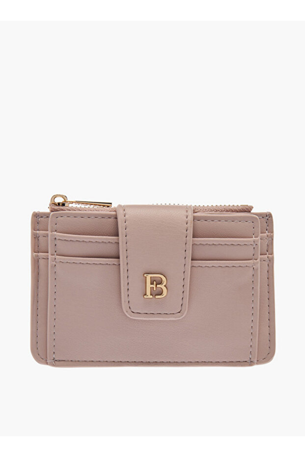 Solid Card Holder with Zip Closure - 1