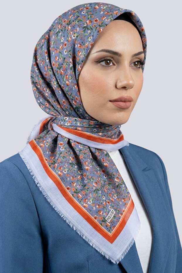 Women's Floral Flared Scarf 6508
