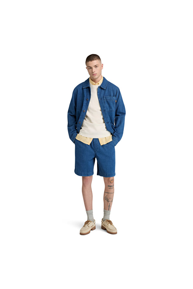 Herringbone Denim Short Tb0A6Jkyadd1
