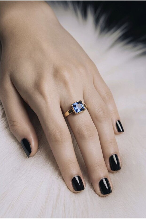 Single Stone Adjustable Zircon Stone Ring