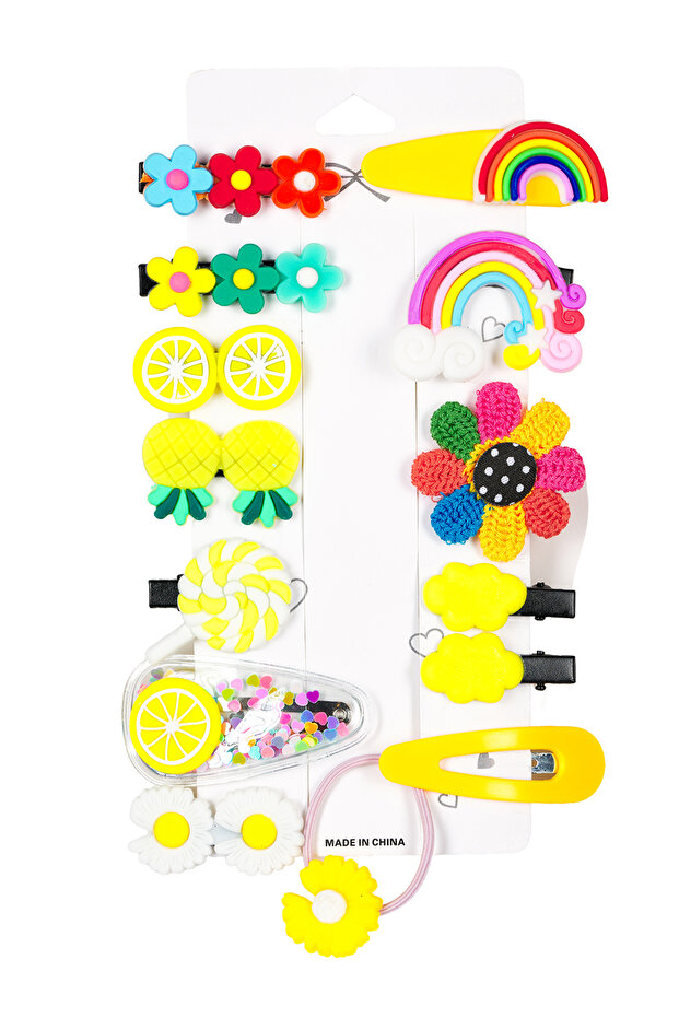 Cute Kids Hair Clips 14 Piece Set
