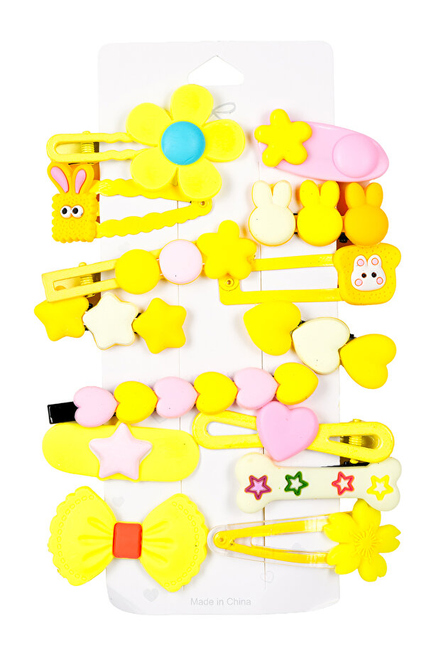 Kids Colorful Hair Clips Set