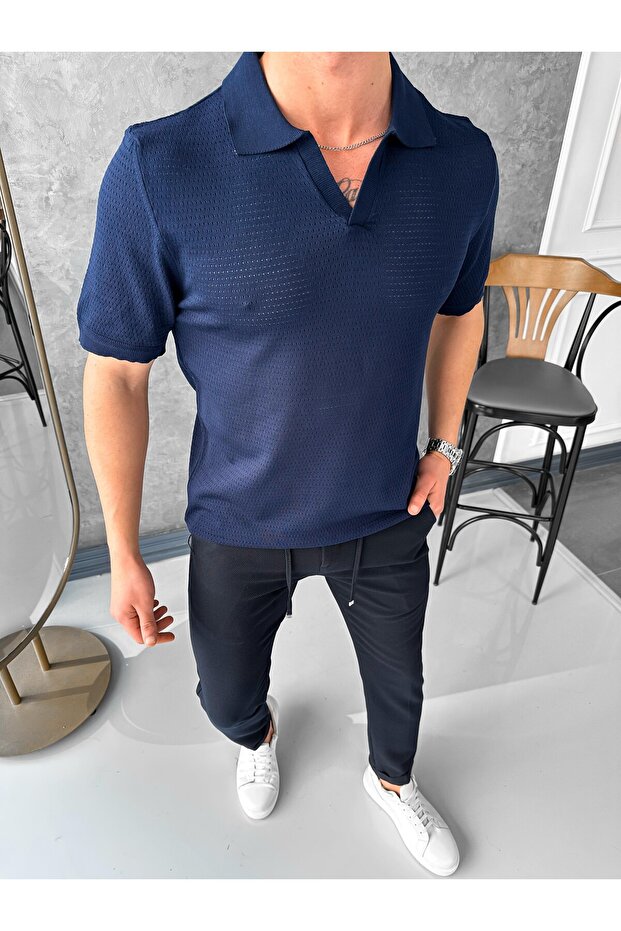 High Quality Cut-Off Collar Lycra Tshirt