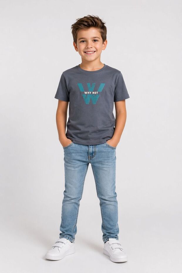 Children's Short Sleeve T-Shirt with Front Print