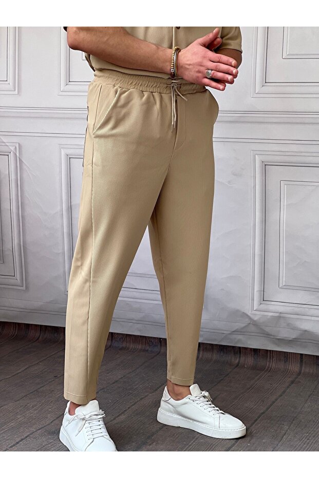 Asymmetrical Leg Jogger Pants