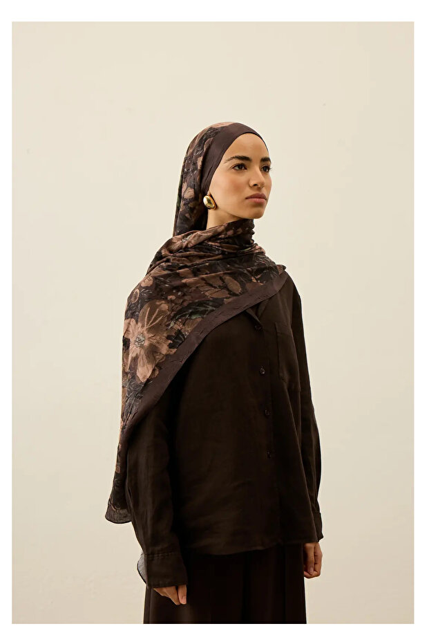 Violet Liva Model Kraş Shawl