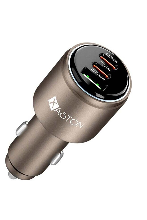Car Charger With Fast Charging, Dual Port USB-C Output
