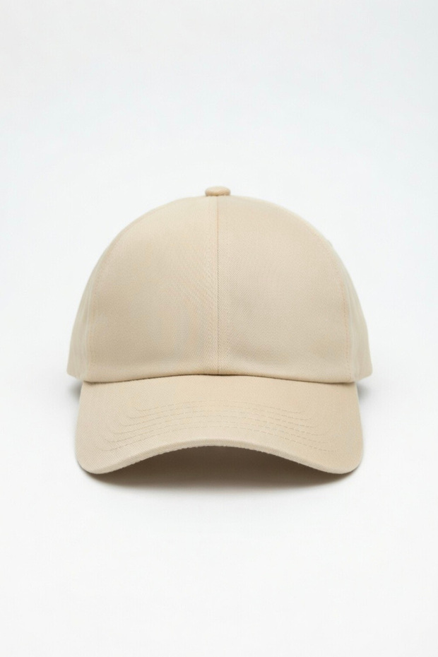 Unisex Beige Baseball Cap – Sports & Casual Use, Adjustable Cap