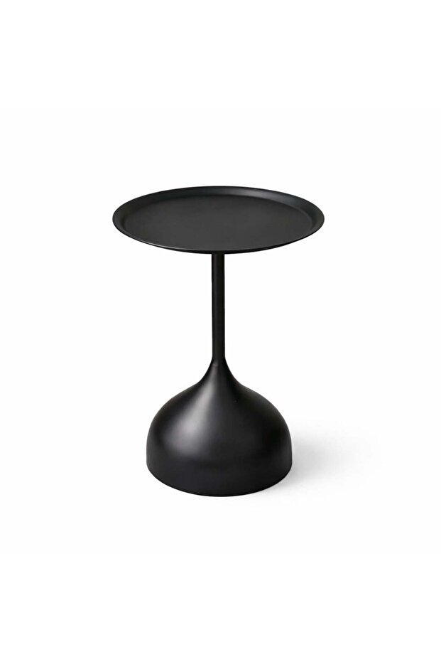 Modern Metal Side Table with Raised