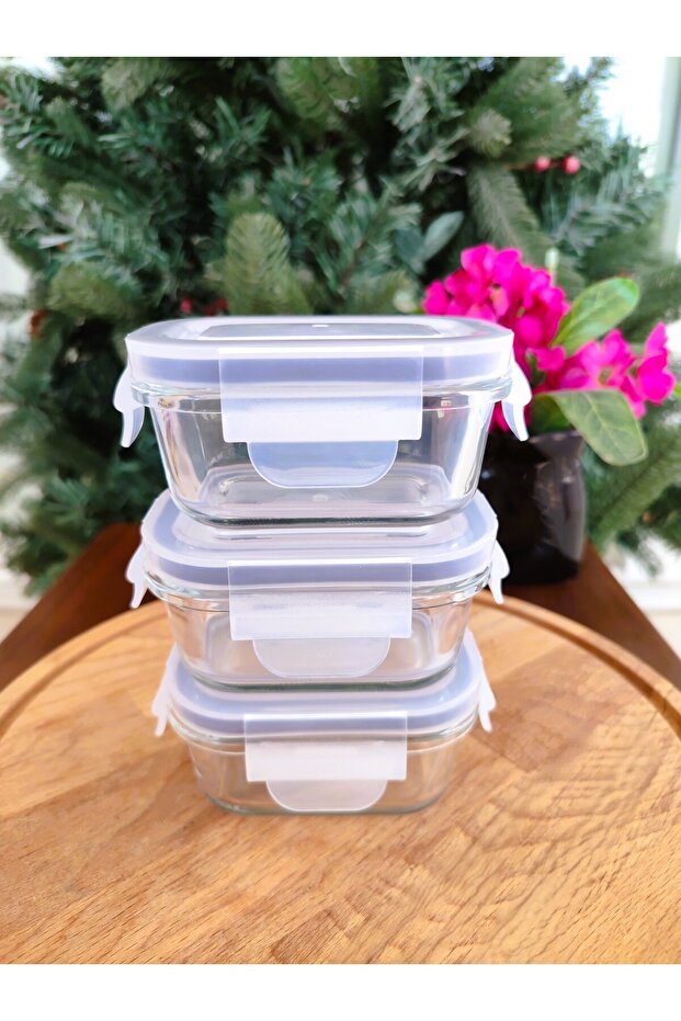 Marle 3-Piece Rectangular Mini Storage Container - 120 ml - 2