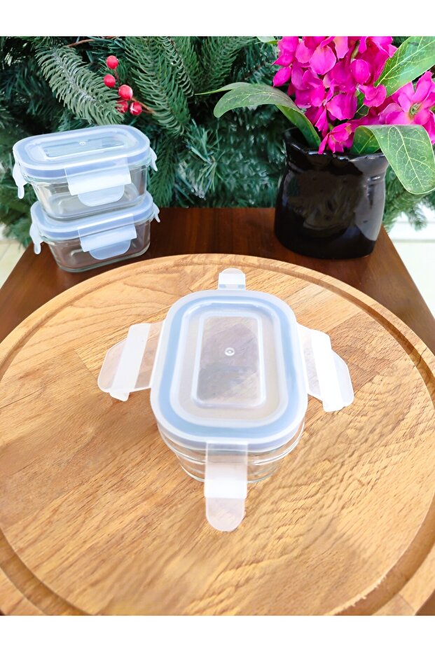 Marle 3-Piece Rectangular Mini Storage Container - 120 ml - 3