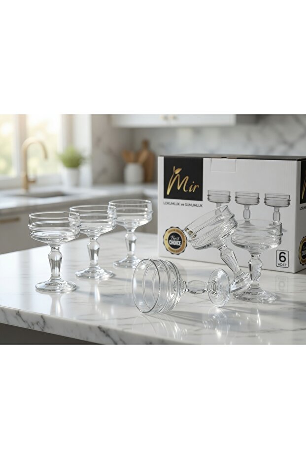 6-Piece Footed Turkish Delight Bowl