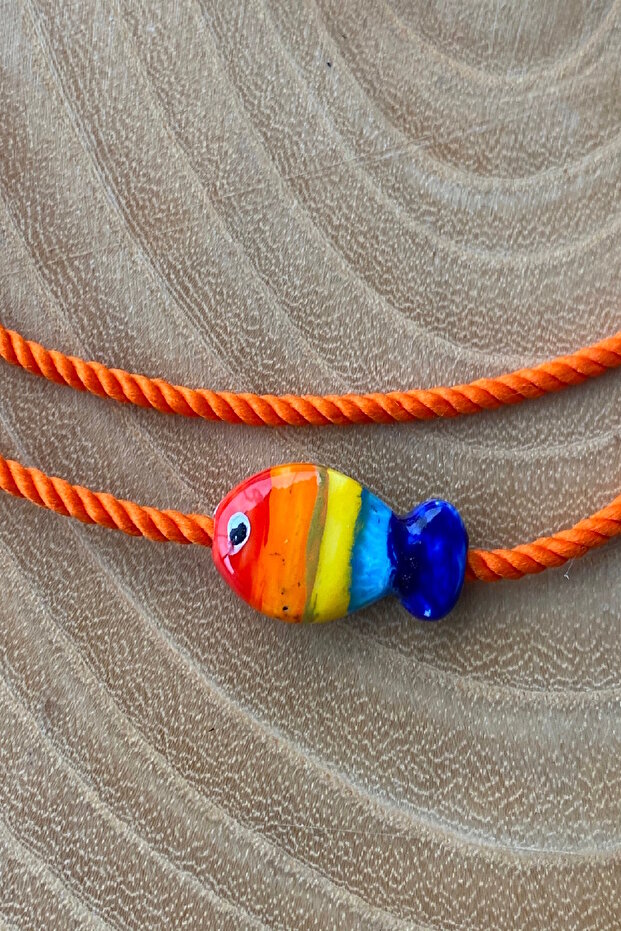 2-Piece Ceramic Fish Adjustable Anklet - 3