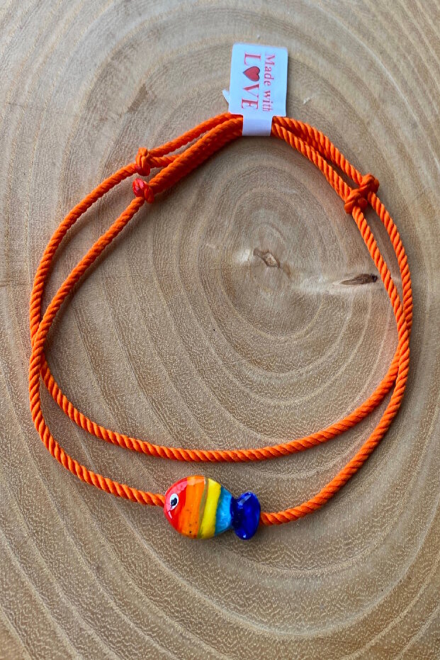 2-Piece Ceramic Fish Adjustable Anklet - 2