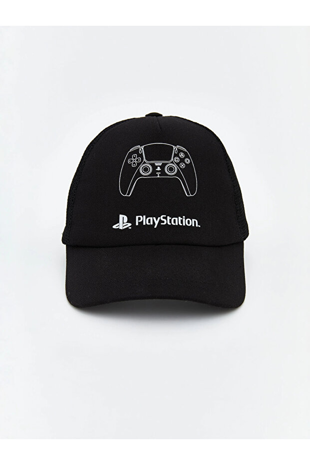 Lcw Accessories Black Playstation Printed Boy's Cap Hat