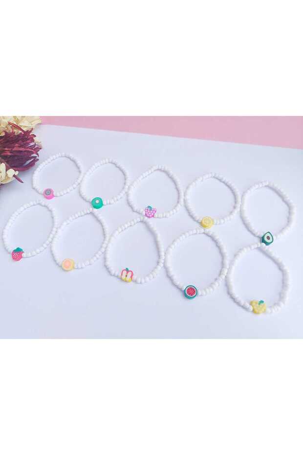 Fruity Children's Bracelet Karne, Nursery, Birthday, Organization, Kindergarten 10 Pieces