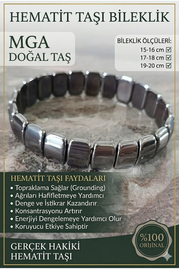 Hematite Bracelet - Hematite Stone Bracelet - Testosterone Bracelet