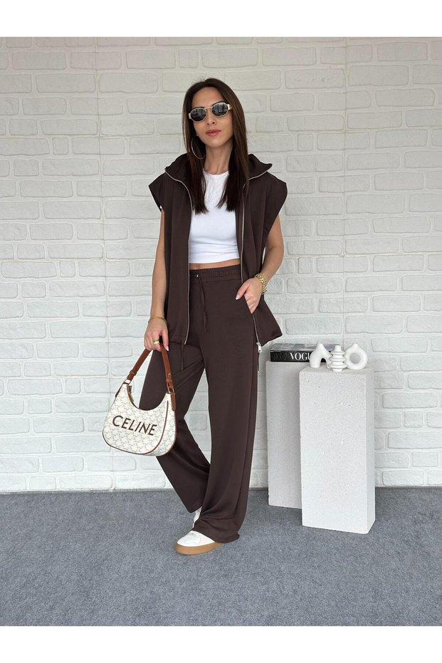 Vest stopped parachute modal suit laci