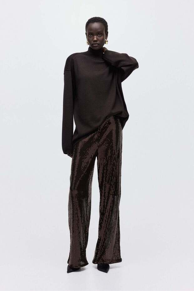 Sequined trousers