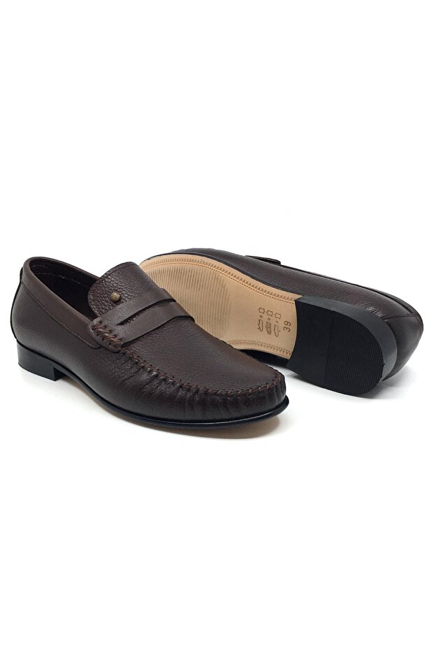100% Leather Men's Casual Summer Classic Leather Sole Rok Shoes New Season 38-44