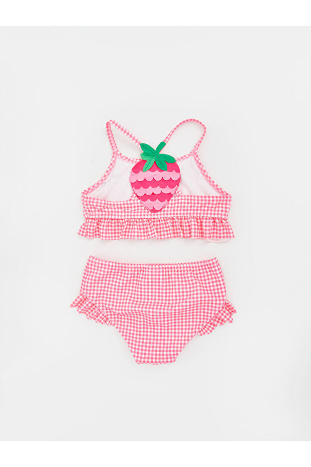 Plaid Girls' Bikini Set