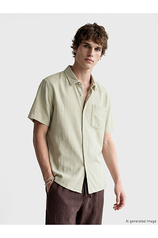 Nevavm Loose Fit Men's Jean Shirt with a Difference