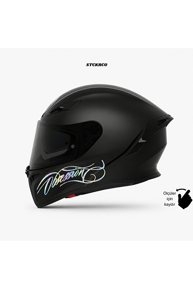 Obsession Text Sticker | Obsession Helmet Sticker | Helmet & Fairing Compatible Premium Sticker | Written Helmet Sticker