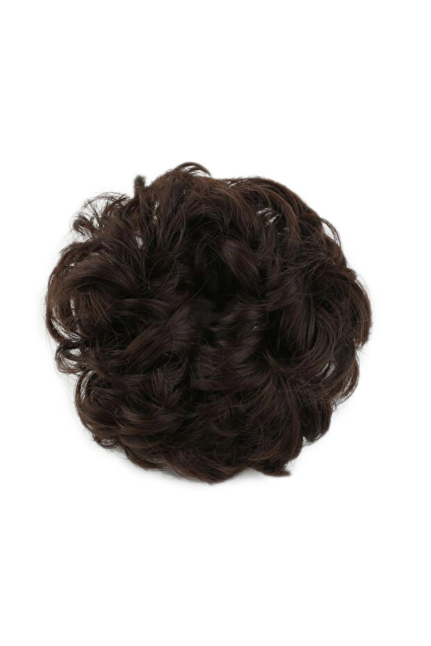Dense Elastic Bun Buckle / Light Brown