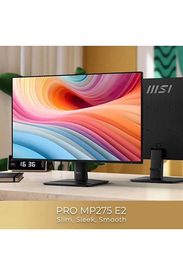 PRO MP275 E2 27-inch IPS FHD Gaming Office Monitor, 120Hz, Free-Synch, HDMI, DisplayPort, VGA