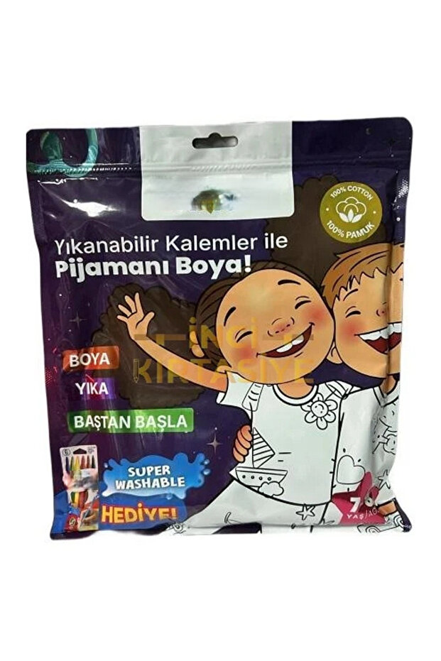 Paintable Pajamas with Pen Gift for 7-8 Years Old