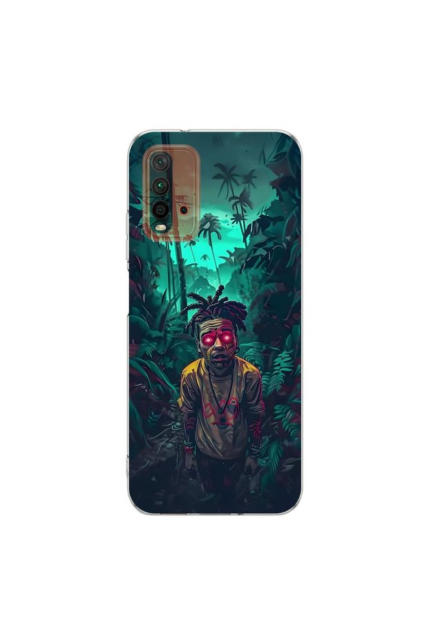 Redmi 9t Compatible Aesthetic 7 Design Transparent Case