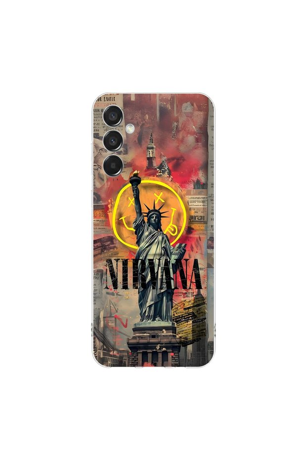 Samsung Galaxy M15 Compatible Aesthetic 3 Design Transparent Case