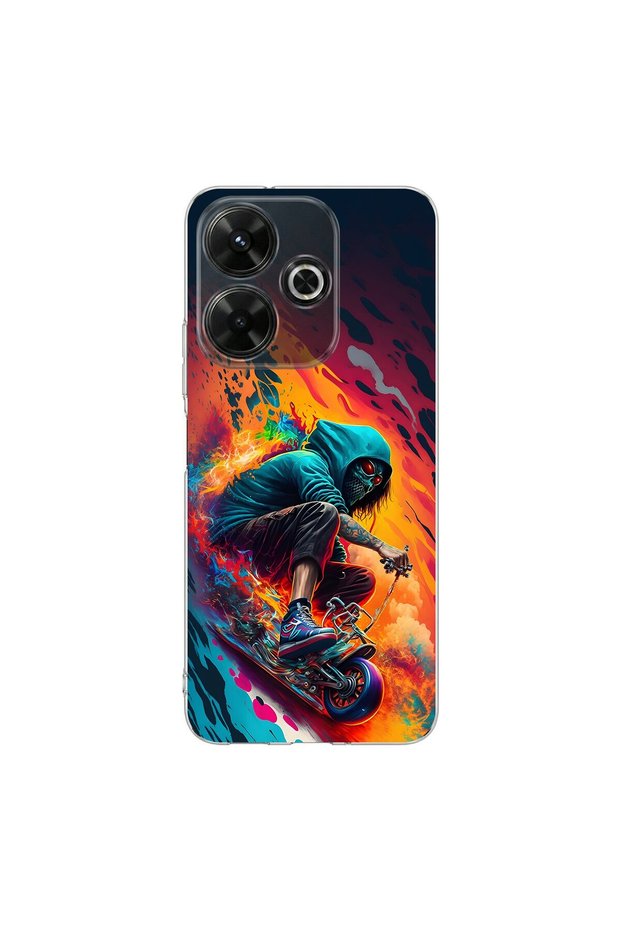 Redmi 13 Compatible Aesthetic 5 Design Transparent Case