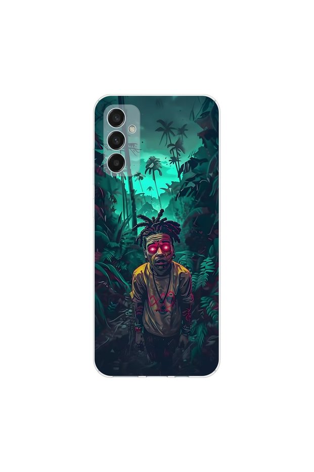 Samsung Galaxy M23 Compatible Aesthetic 7 Design Transparent Case