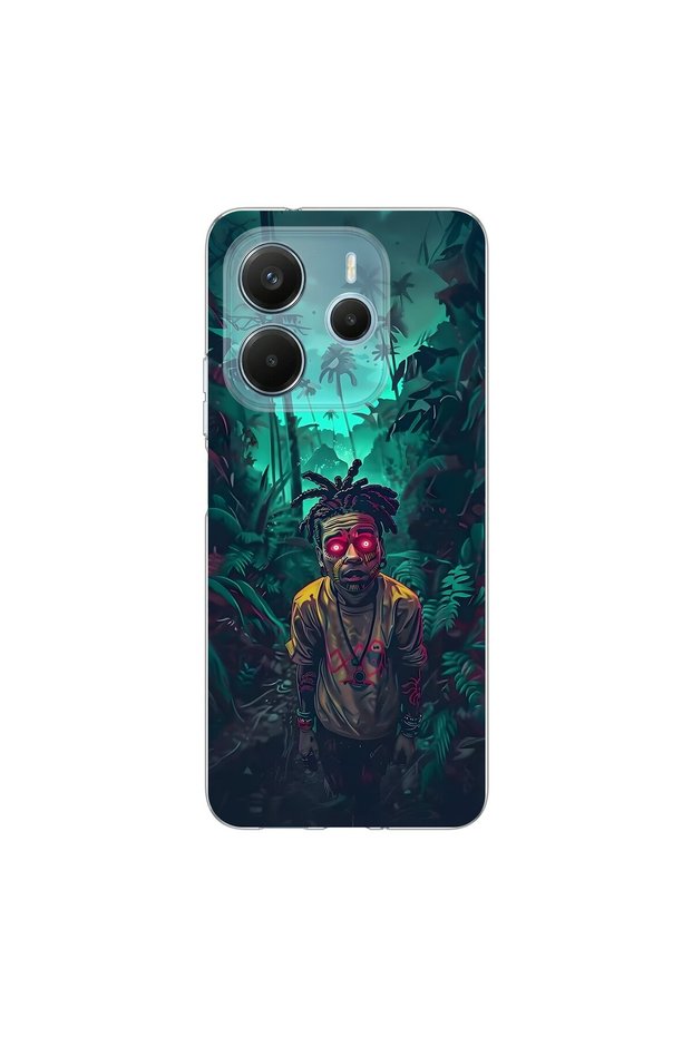 Redmi Note 14 Compatible Aesthetic 7 Design Transparent Case