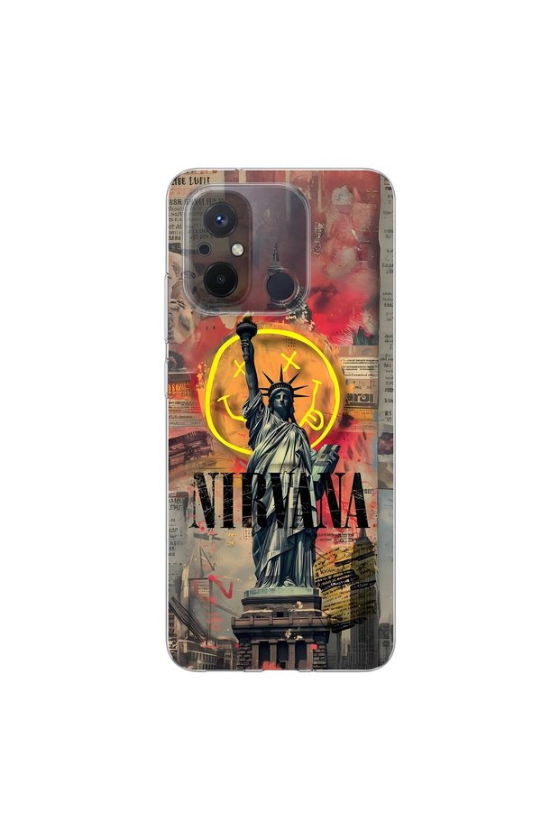 Redmi 12C Compatible Aesthetic 3 Design Transparent Case