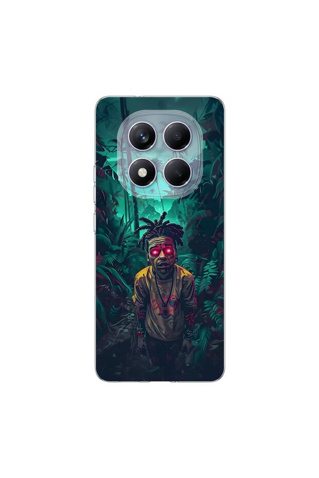 حافظة شفافة بتصميم جمالي 7 متوافقة مع هاتف Redmi Note 14 Pro
