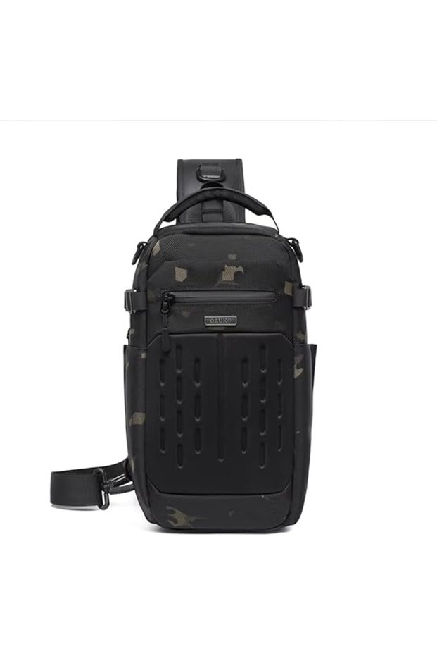 9879 9L Anti-Theft Sling Bag Water-Resistant Crossbody Chest Pack Camo