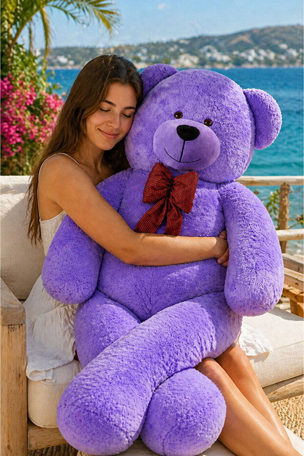 200160 Giant Big Plush Teddy Bear with Bow Tie - Unforgettable Gift for Your Loved Ones