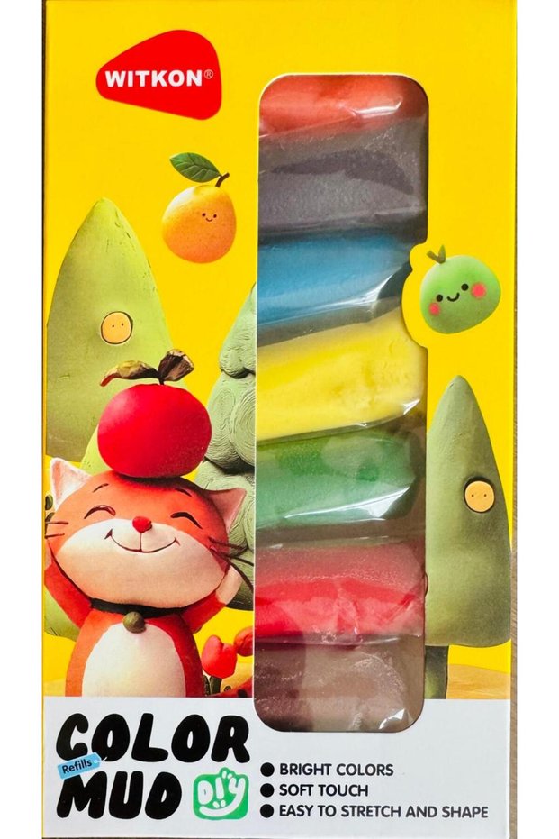 Kids Color Mud Clay Set – 4 Packs of 8 Colors (32 Total Pieces) – Soft, Non-Toxic Modeling Clay, Easy Stretch & Shape DIY Art Kit for Toddlers & Kids