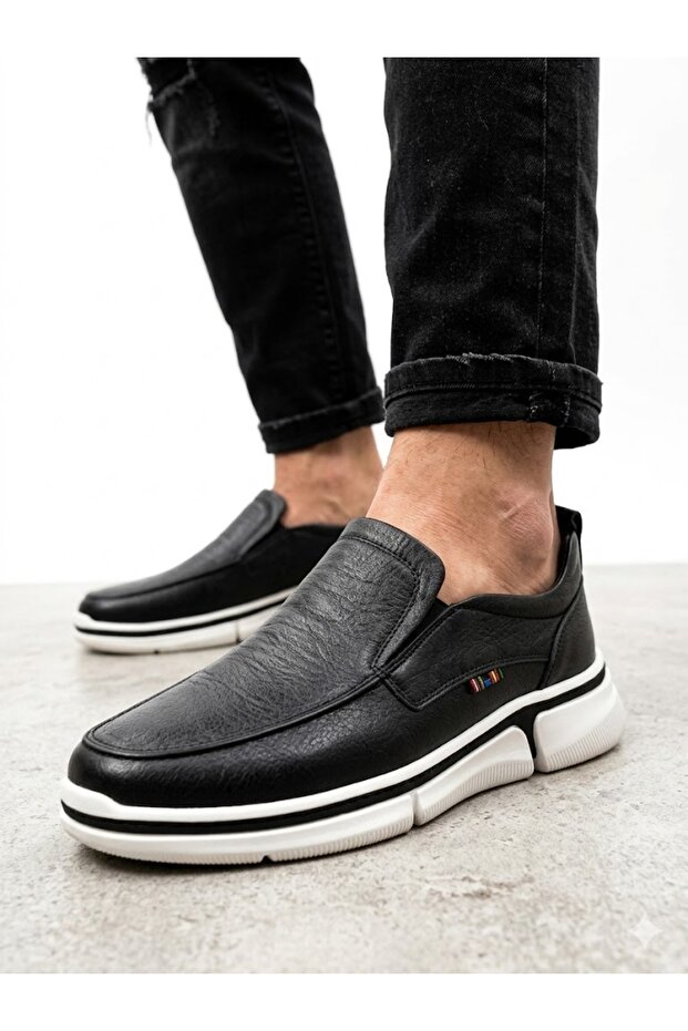 Men's genuine leather orthopedic lightweight sole casual shoes