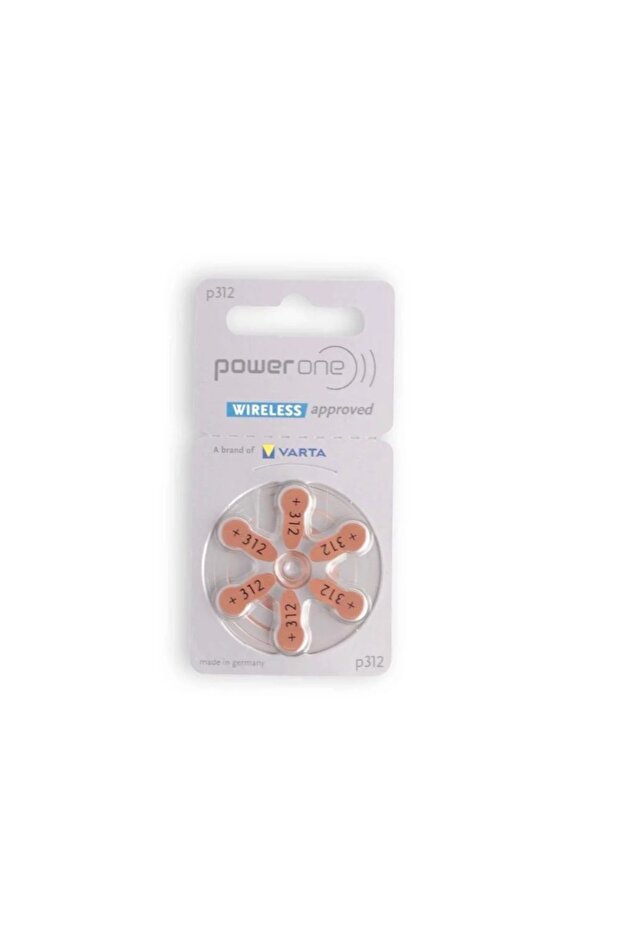 بطارية سماعة الاذن باور وان الماني power one P312