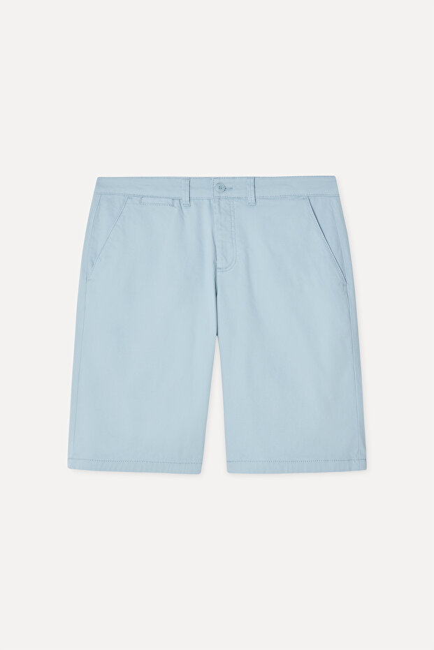 Men's Indigo Straight Fit Chino Shorts