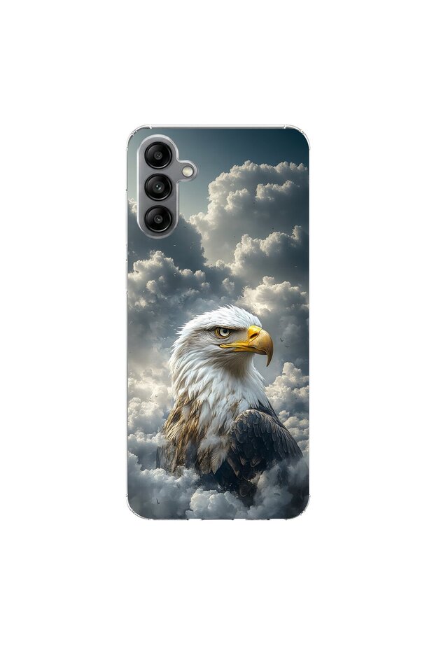 Samsung Galaxy A04S Compatible Eagle Design Transparent Case