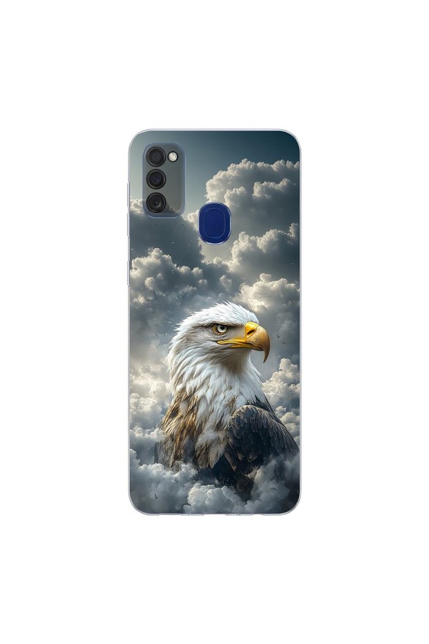 Samsung Galaxy M21 Compatible Eagle Design Transparent Case