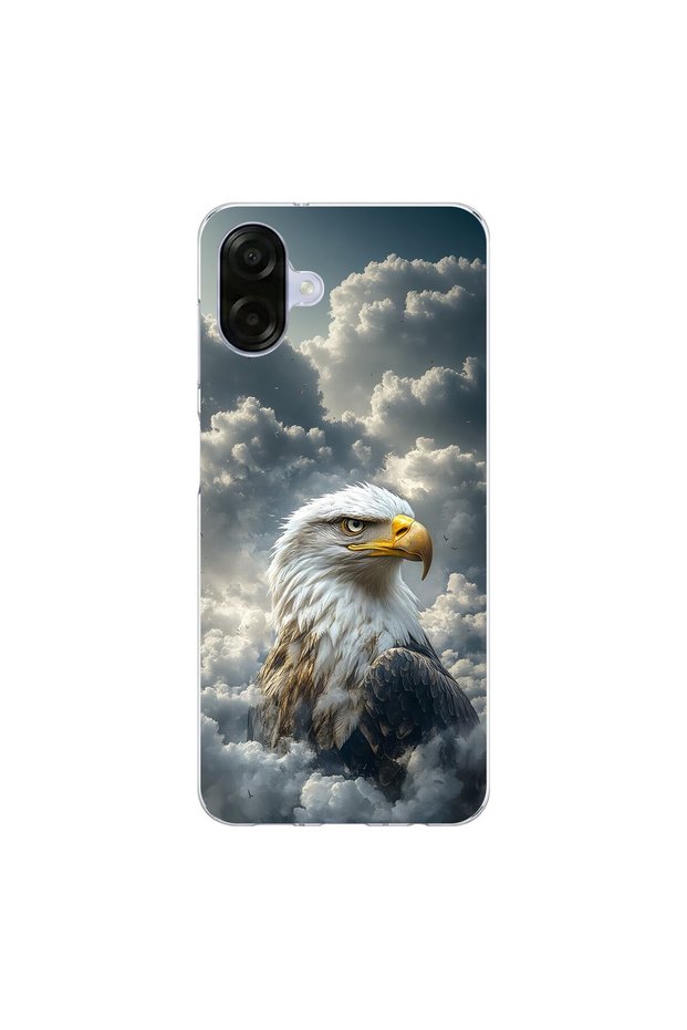 Samsung Galaxy A07 Compatible Eagle Design Transparent Case