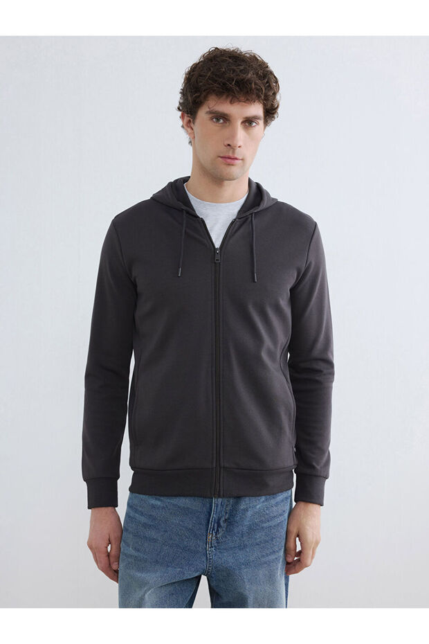 Esvab • Modern & Distinctive Men's Zippered Hooded Sweatshirt