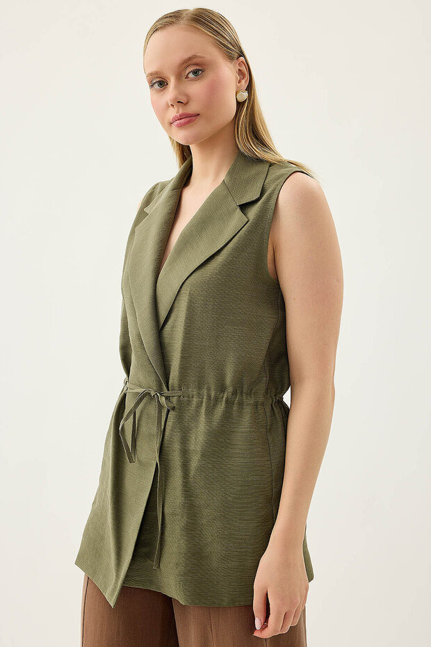 Drawstring Waist Vest - 5